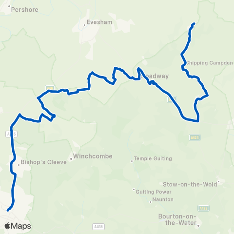 Pulhams Coaches  map