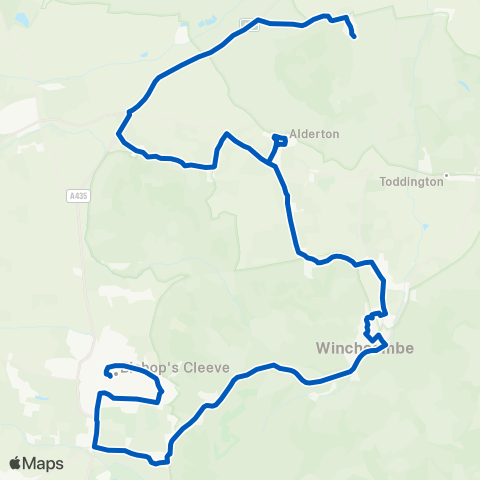 Pulhams Coaches  map