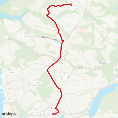 Plymouth Citybus  map