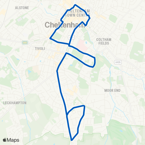 Pulhams Coaches  map