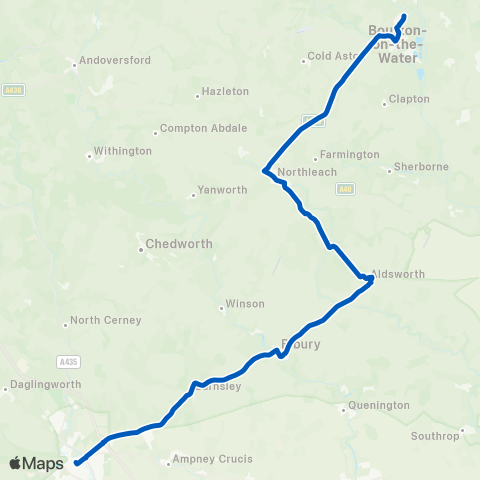 Pulhams Coaches  map