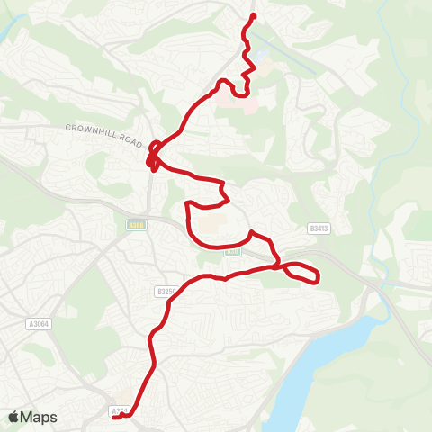 Plymouth Citybus  map