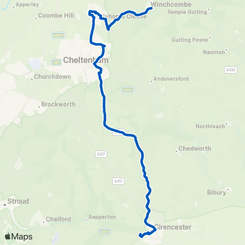Pulhams Coaches  map