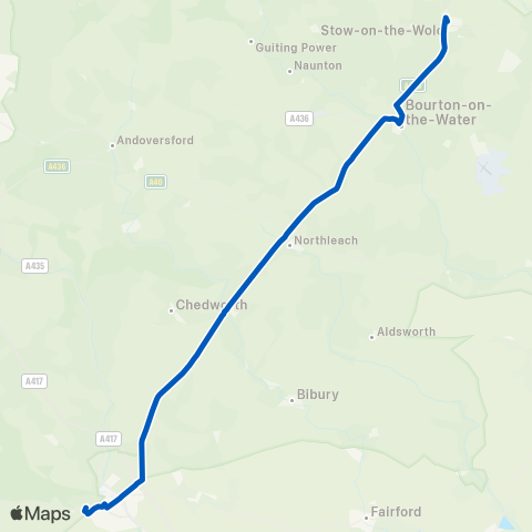 Pulhams Coaches  map