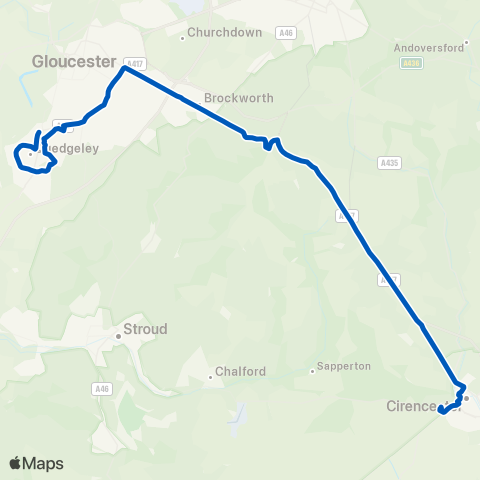 Pulhams Coaches  map