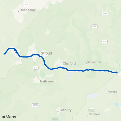 Pulhams Coaches  map