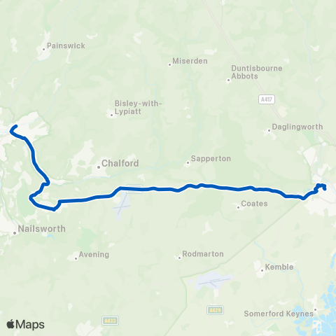 Pulhams Coaches  map