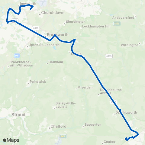 Pulhams Coaches  map