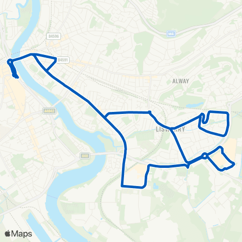 Newport Bus Friars Walk 8 - Friars Walk 8 map