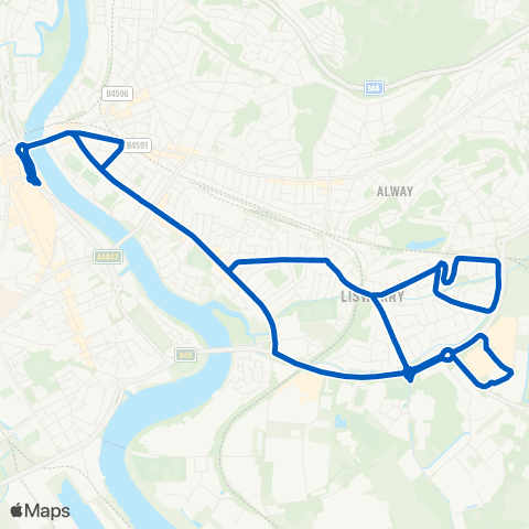 Newport Bus Friars Walk 8 - Friars Walk 8 map