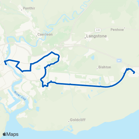 Newport Bus Friars Walk 4 - Rectory map