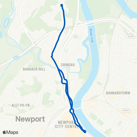 Newport Bus Friars Walk 3 - Friars Walk 3 map