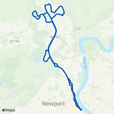 Newport Bus Friars Walk 2 - Friars Walk 2 map