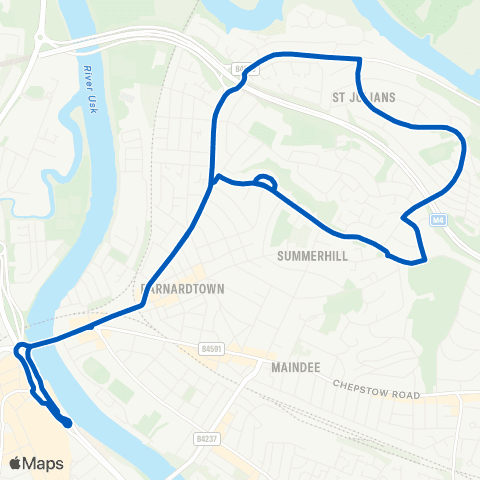 Newport Bus Friars Walk 10 - Friars Walk 10 map