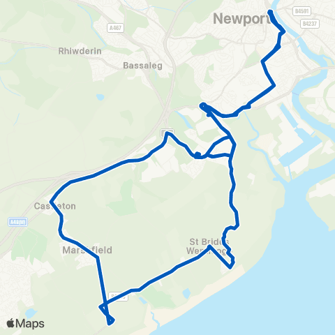 Newport Bus Friars Walk 13 - Friars Walk 13 map
