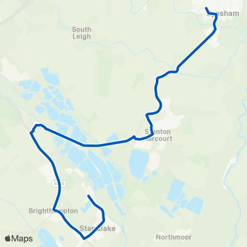 Pulhams Coaches Church Mill Close - Bartholomew School map