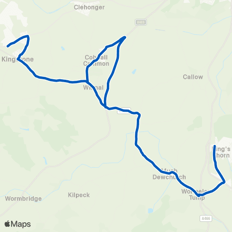 Newport Bus Primary School - Little Birch Turn map