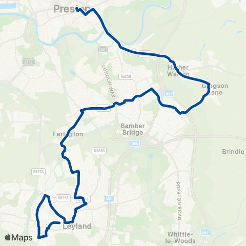 Vision Bus Tesco - Arrival Stand map