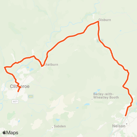 The Burnley Bus Company  map