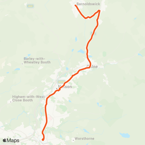 The Burnley Bus Company  map