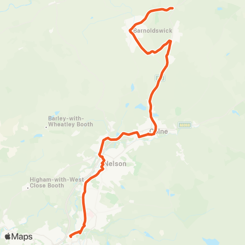 The Burnley Bus Company  map