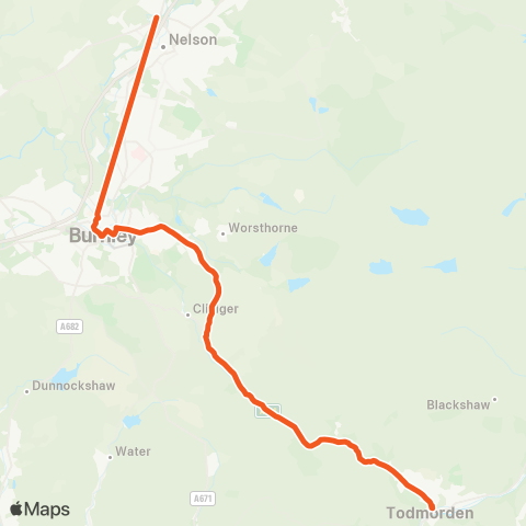 The Burnley Bus Company  map
