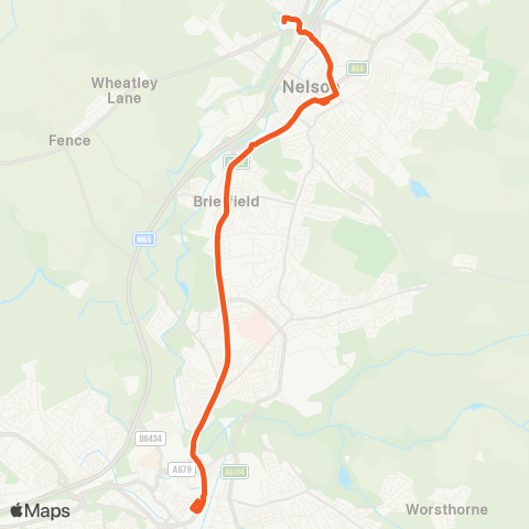 The Burnley Bus Company  map