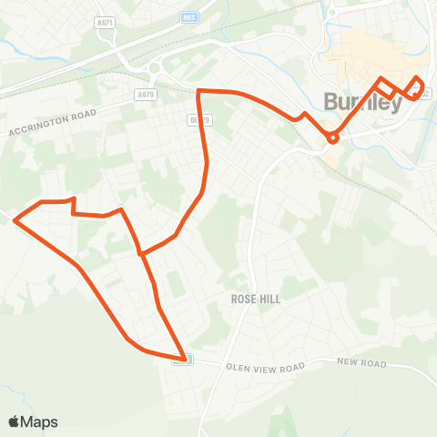 The Burnley Bus Company  map