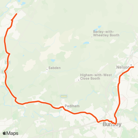 The Burnley Bus Company  map