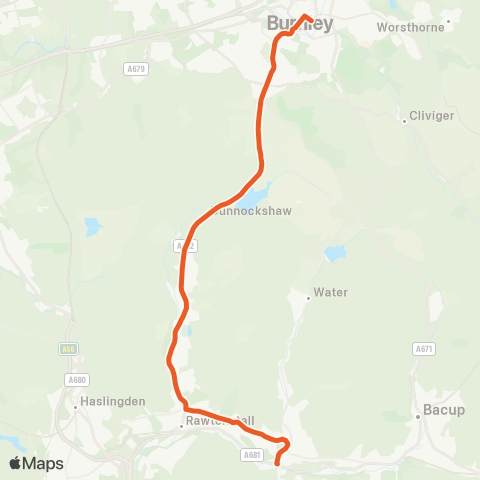 The Burnley Bus Company  map
