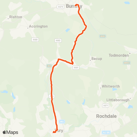 The Burnley Bus Company Bus Station - Bury Interchange map