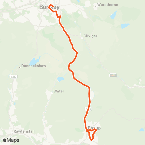 The Burnley Bus Company Bus Station - St James Gardens map