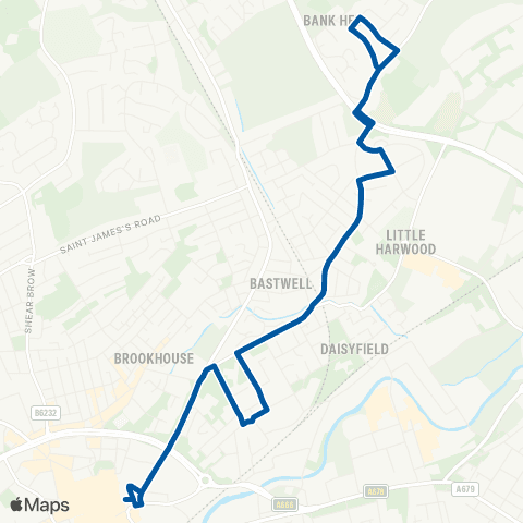 The Blackburn Bus Company Bus Station - Arrival Stand map