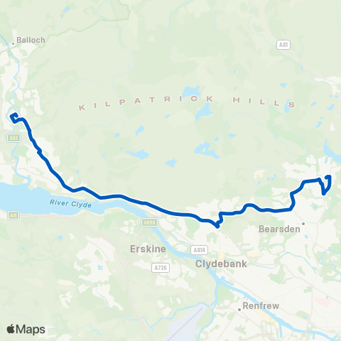 McColls Travel Strathleven House - Duntocher Sports Ctr map