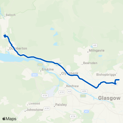 McColls Travel Strathleven House - Bus Station map