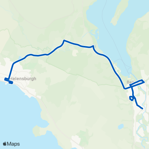 McColls Travel St Marys Sch - Helensburgh Railway Sta map