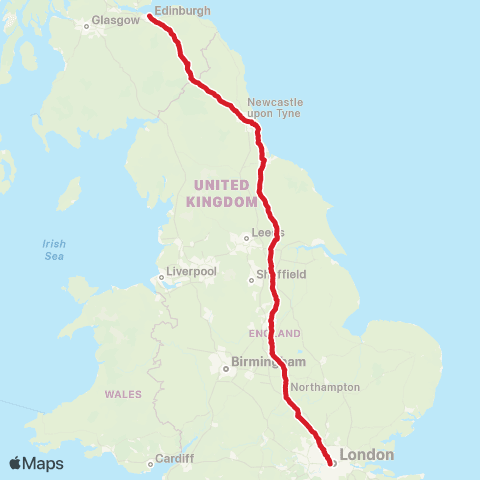 National Express N St David St - London Victoria Coach Sta Arrivals map