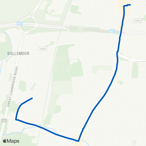Metroline Travel Bus Station - Cocker Road map