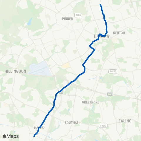Metroline Travel Millington Rd - Long Elmes Harrow Weald map