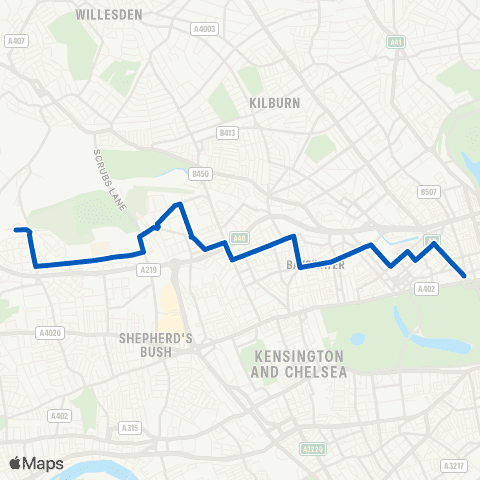 Metroline Travel Marble Arch Sta / Edgware Rd - Brunel Rd map