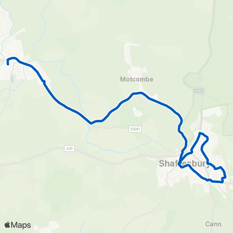 South West Coaches Bell Street Car Park - Gillingham Sta map