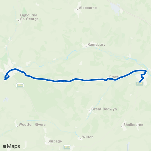 Swindon's Bus Company  map