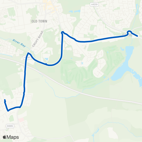 Swindon's Bus Company  map