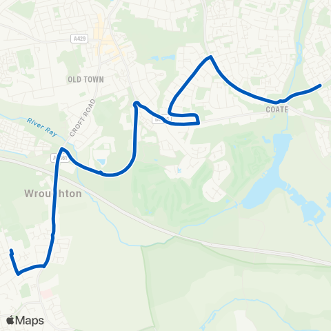 Swindon's Bus Company  map