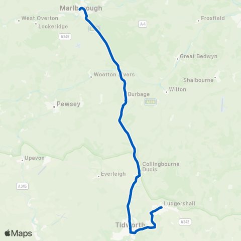 Swindon's Bus Company  map