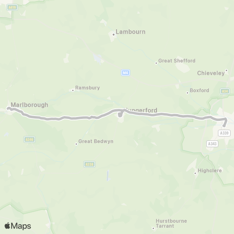 Swindon's Bus Company  map