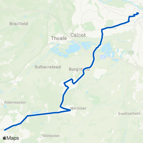 Reading Buses Falcon Triangle - Blagrave Street map
