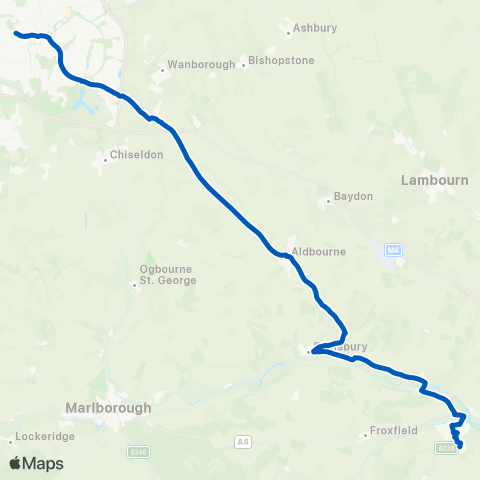 Swindon's Bus Company  map