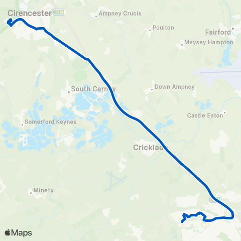 Swindon's Bus Company  map