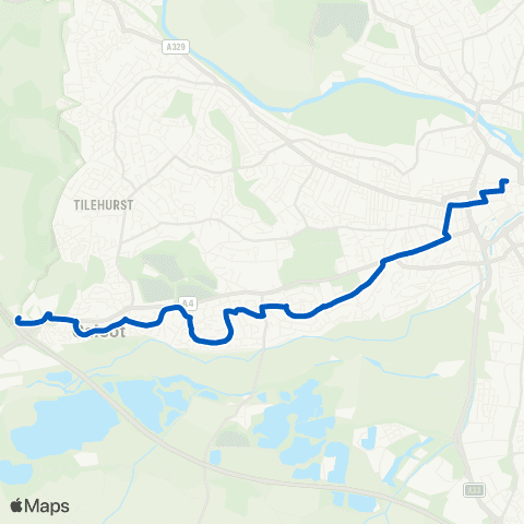 Reading Buses IKEA - Blagrave Street map
